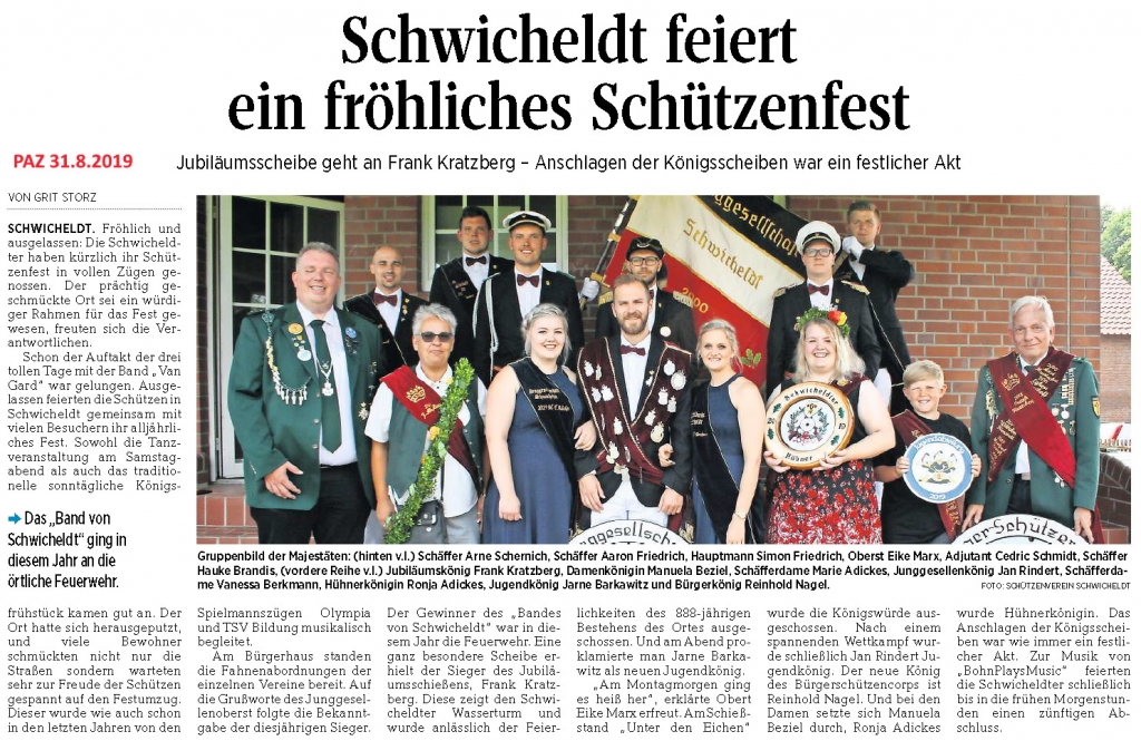 2019.08.31 PAZ - Schützenfest 28.7 